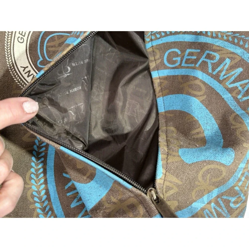 Robin Ruth Messenger Bag Germany Brown Laptop Souvenir Travel Man Bag Canvas